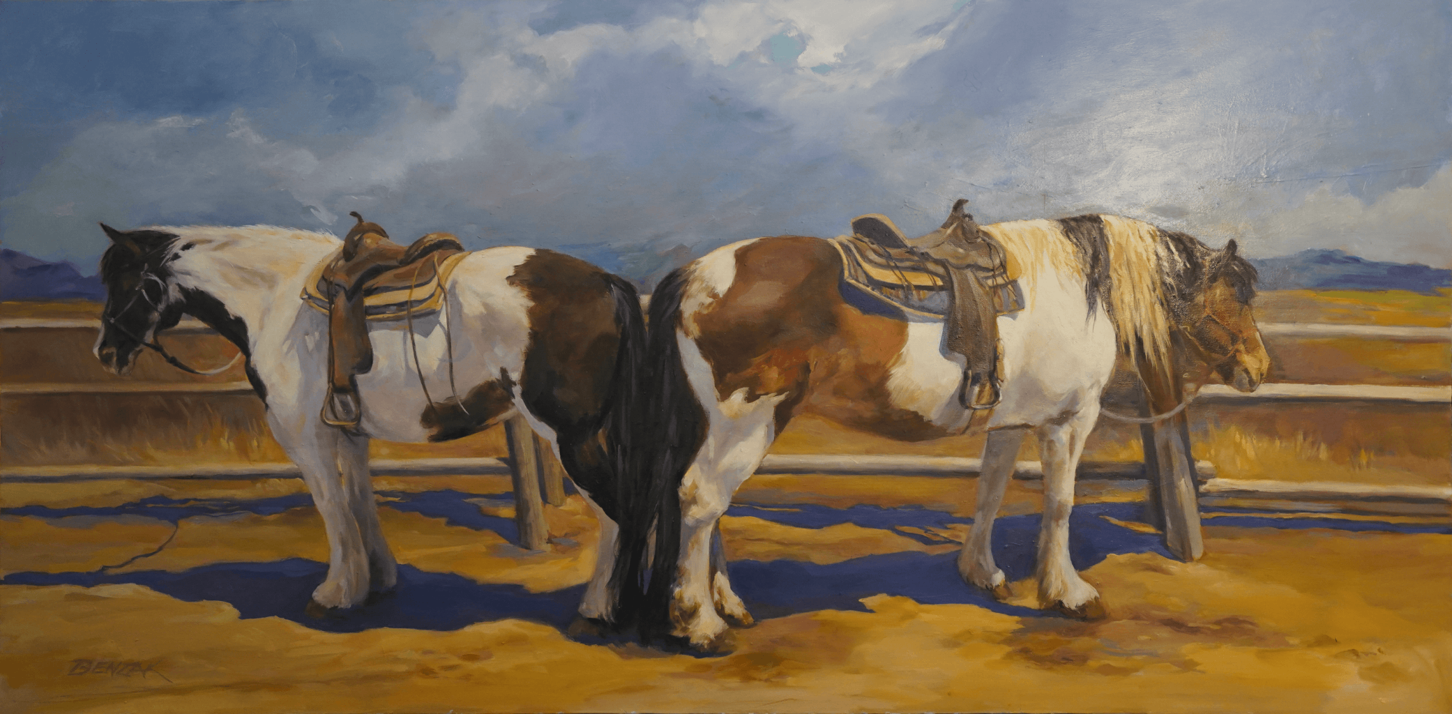 Horses At rest - by Ilona Benzak